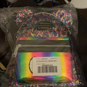 Disney Rainbow Loungefly Backpack